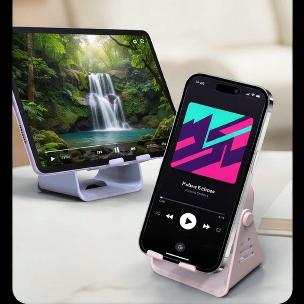 Tech Table Accessories - 부드러운 조명이 있는 데스크탑 블루투스 스피커