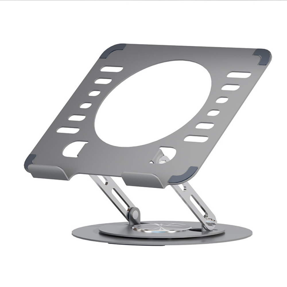 Laptop Stand Bamboo - 데스크탑 노트북 스탠드 알루미늄 회전 홀더