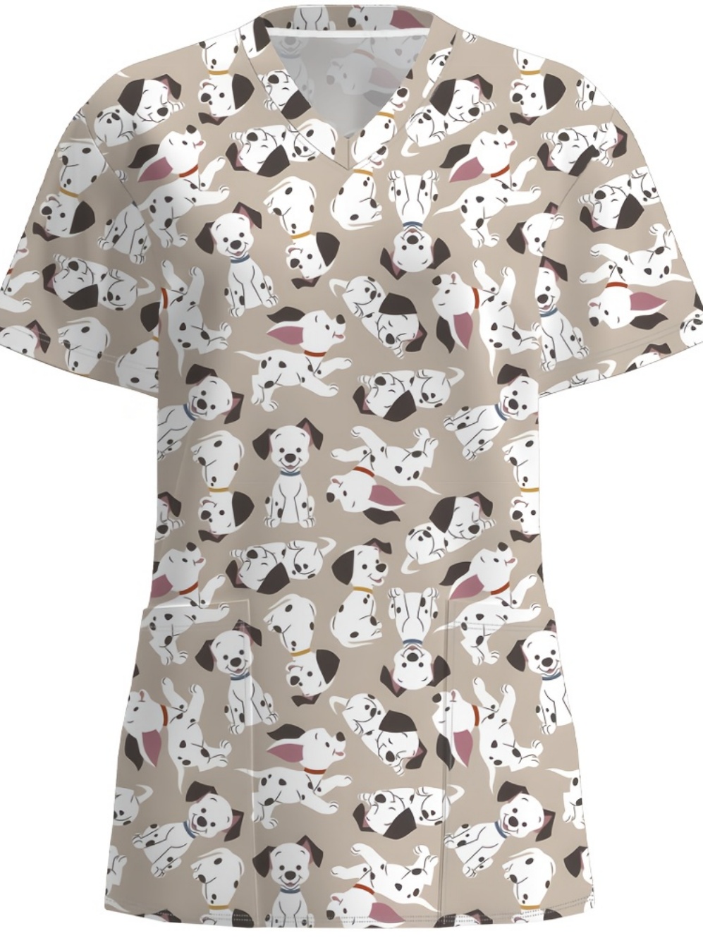 Vet Tech Accessories - Clinical Uniforms Woman Fashion V-Neck Short
