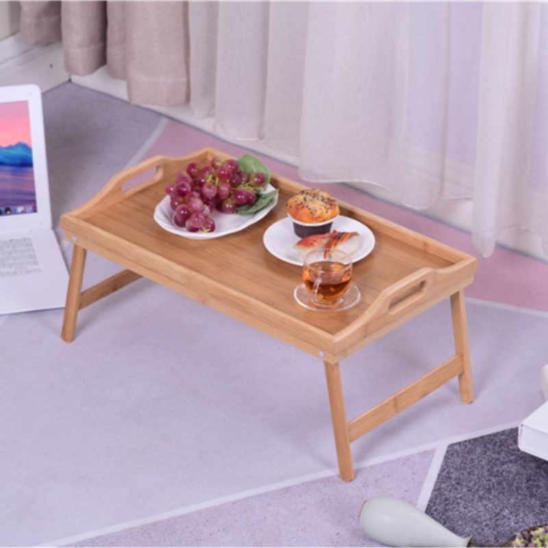 Laptop Stand Bamboo - 휴대용 대나무 나무 침대 트레이 아침