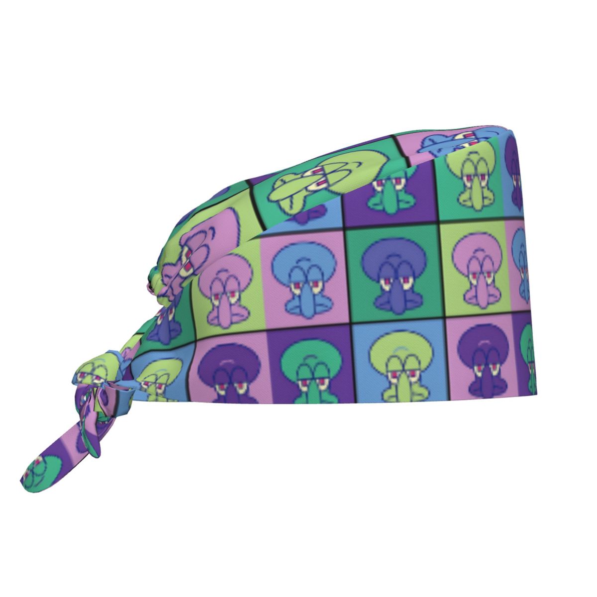 Vet Tech Accessories - 의료용 모자 S-스폰지밥 작업용 스크럽 모자