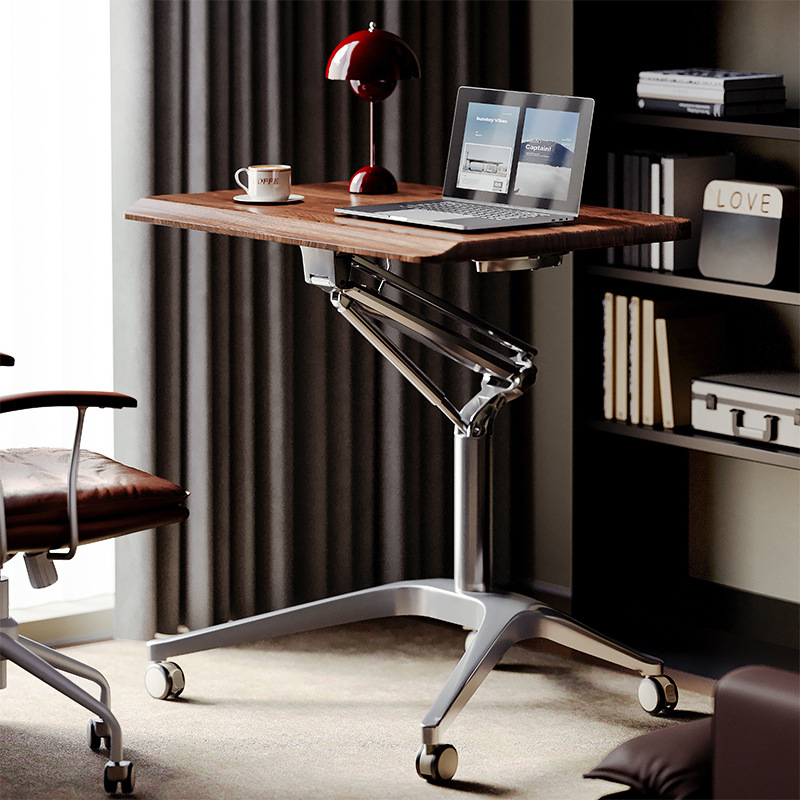 Laptop Stand Bamboo - 공압식 스탠딩 데스크, 높이 조절 가능한
