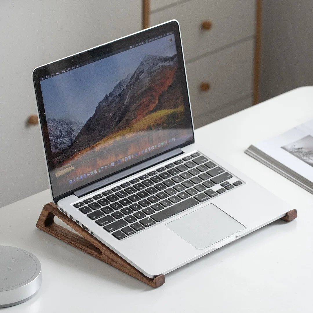 HeMu 호두나무 노트북 스탠드 – 열 방출을 위한 속 - Laptop Stand Bamboo 리뷰 및 가격