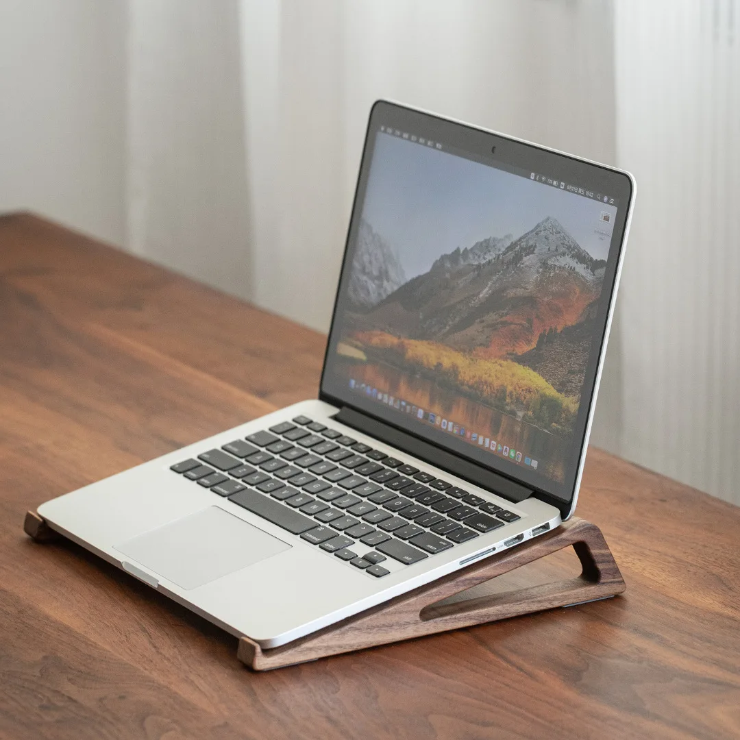 HeMu 호두나무 노트북 스탠드 – 열 방출을 위한 속 - Laptop Stand Bamboo 리뷰 및 가격