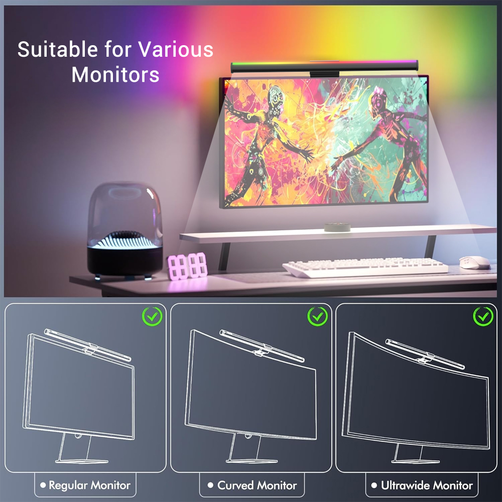 와이파이 컴퓨터 라이트바 모니터 라이트 바 램프 스크린 - Tech Table Accessories 리뷰 및 가격