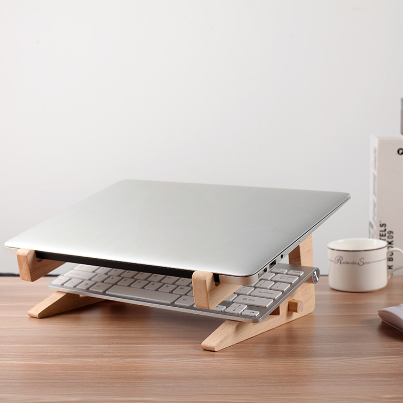 단단한 나무 노트북 스탠드, 맞춤형 데스크탑 높이 증가 - Laptop Stand Bamboo 리뷰 및 가격