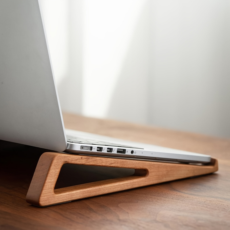 휴대용 접이식 나무 노트북 스탠드 - 인체공학적 디자인 - Laptop Stand Bamboo 리뷰 및 가격