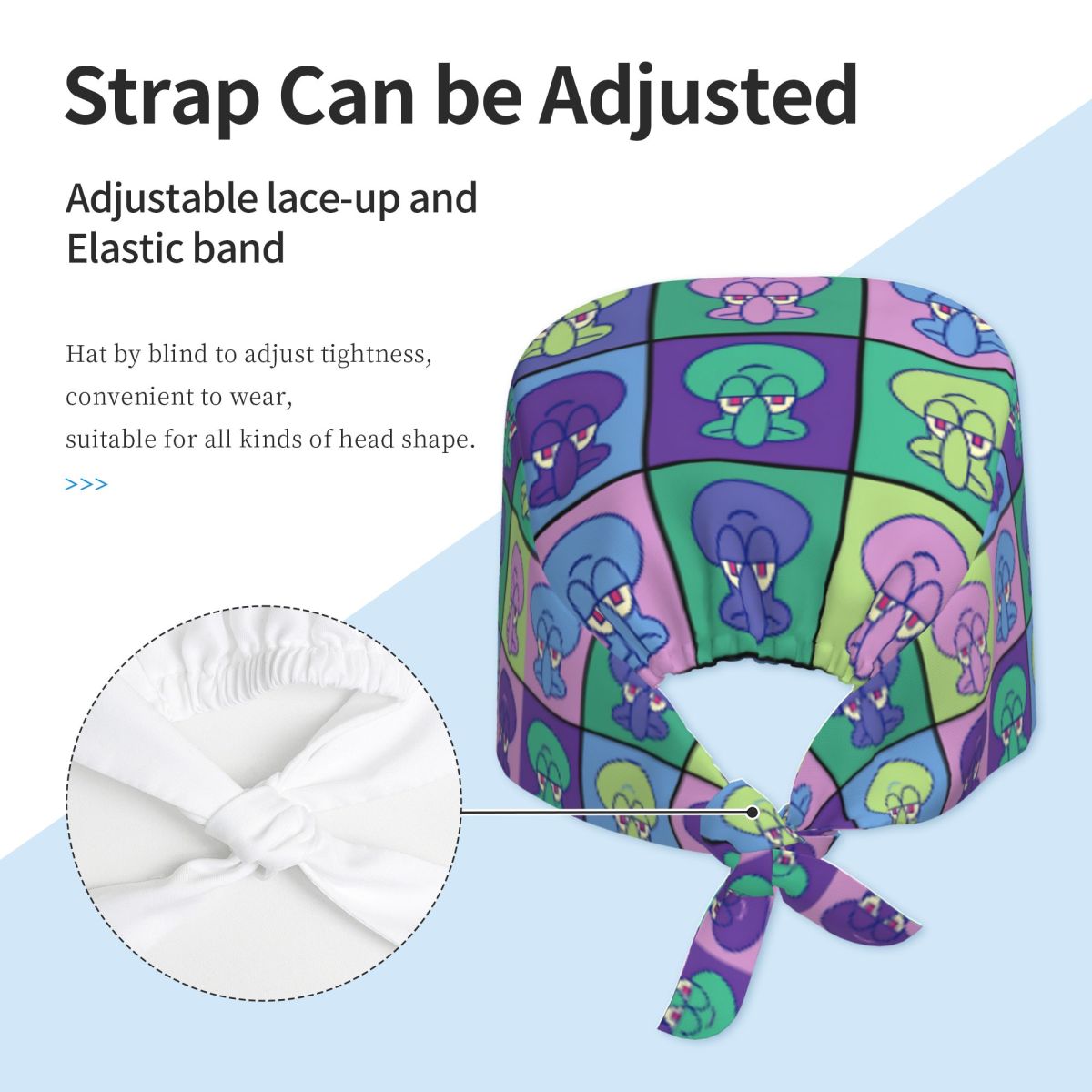 의료용 모자 S-스폰지밥 작업용 스크럽 모자 유니섹스  - Vet Tech Accessories 리뷰 및 가격