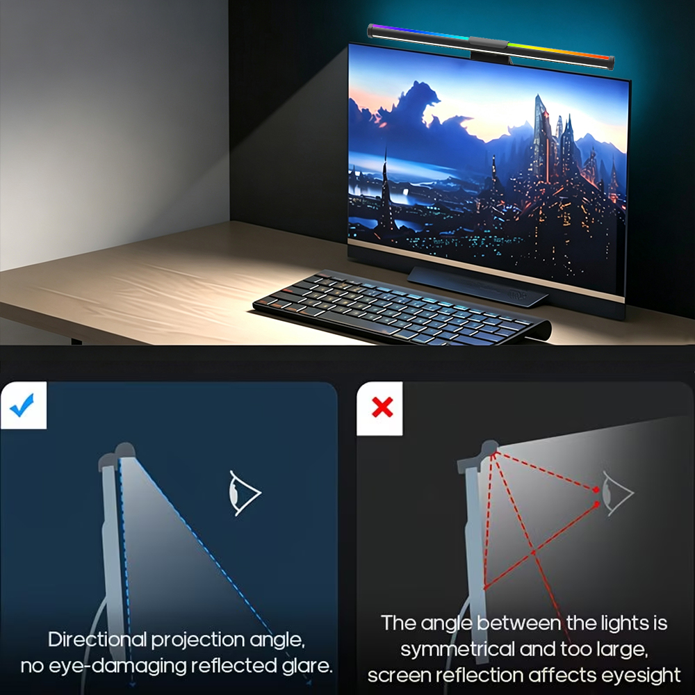 RGB 와이파이 설정 화면 모니터 라이트 바 LED 조 - Tech Table Accessories 리뷰 및 가격